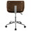 Tallhagen Black and Walnut Swivel Office Chair B062P153788