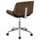 Tallhagen Black and Walnut Swivel Office Chair B062P153788