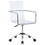 Hendricks Clear and Chrome Acrylic Office Chair with Casters B062P153792