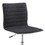 Chelmsford Black and Chrome Armless Office Chair with Casters B062P153794