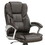 Stellan Dark Brown and Silver Swivel Office Chair with Armrest B062P153795