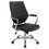 Keaton Black and Chrome Height Adjustable Swivel Office Chair B062P153797