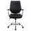 Keaton Black and Chrome Height Adjustable Swivel Office Chair B062P153797