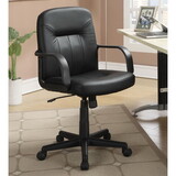 Galen Black Office Chair with Casters B062P153798