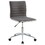 Chelmsford Grey and Chrome Armless Office Chair with Casters B062P153799