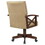 Nestor Tan and Tobacco Upholstered Game Chair with Casters B062P153808