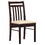 Melodie Light Brown and Cappuccino Slat Back Desk Chair B062P153826