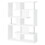 Romny White and Chrome 5-Tier Geometric Bookcase B062P153839