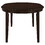 Missell Cappuccino Oval Dining Table with Leaf Extension B062P153869