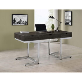 Bryceton Dark Oak 3-Drawer Writing Desk B062P153870
