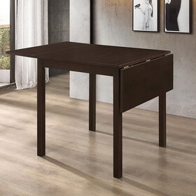 Vanetta Cappuccino Dining Table with Drop Extension Leaf B062P153873
