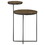 Oracle Natural and Gunmetal 2-Tier Accent Table B062P153886