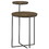 Oracle Natural and Gunmetal 2-Tier Accent Table B062P153886