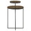 Oracle Natural and Gunmetal 2-Tier Accent Table B062P153886