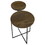 Oracle Natural and Gunmetal 2-Tier Accent Table B062P153886