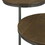 Oracle Natural and Gunmetal 2-Tier Accent Table B062P153886