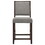 Knoxville Grey and Espresso Stool with Footrest (Set of 2) B062P153903