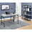 Kokai Grey Driftwood and Black 2-Shelf Writing Desk B062P153915