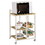 Theo Casual Natural Brown and White Kitchen Cart B062P153920