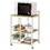 Theo Casual Natural Brown and White Kitchen Cart B062P153920