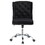 Reza Black and Chrome Swivel Office Chair with Casters B062P153921