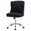 Reza Black and Chrome Swivel Office Chair with Casters B062P153921