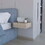B062P175153 Light Gray+Wood+Gray+1 Drawer+Bedroom