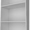 Zachary White 5-Shelf Bookcase