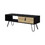 Chase Black and Macadamia Hairpin Legs Coffee Table