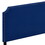 Blue Queen Panel Bed with Scooped Headboard B062P181282