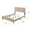 Natural Queen Panel Bed B062P181285