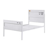 White Full Platform Bed B062P181286
