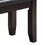 Black and Espresso Bench with Tufted Cushion B062P181299