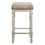 Tan and Antique White Counter Height Stools (Set of 2) B062P181301
