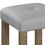 Grey and Oak Counter Height Stools (Set of 2) B062P181306