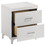 White 2-drawer Nightstand B062P181342