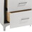 White 2-drawer Nightstand B062P181342