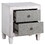 Rustic Grey and Weathered White 2-drawer Nightstand B062P181343