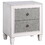 Rustic Grey and Weathered White 2-drawer Nightstand B062P181343