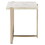 White and Champagne Rectangular End Table B062P181384