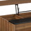 Walnut and Black Lift-top Coffee Table B062P181387