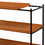 Honey Oak and Black 3-shelf Console Table B062P181395
