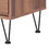 Walnut 2-Drawer Accent Table with Hairpin Legs B062P181398