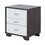 White and Black 3-drawer Rectangular Accent Table B062P181404