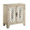 Antique White Console Table with Mirrored Doors B062P181413