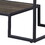 Rustic Oak and Black Coffee Table with Shelf B062P181419