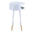 White and Natural Round 1-shelf End Table B062P181426