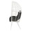 Black and White Patio Chair with Removable Cushion B062P182690