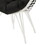 Black and White Patio Chair with Removable Cushion B062P182690