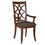 Brown and Dark Walnut Cross Back Arm Chairs (Set of 2) B062P182698